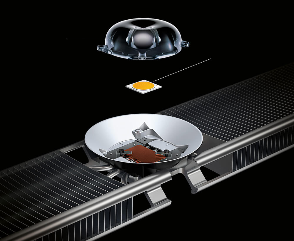 Exploded up-light lens image