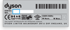 The Serial Number Printed on the Product Information Sticker